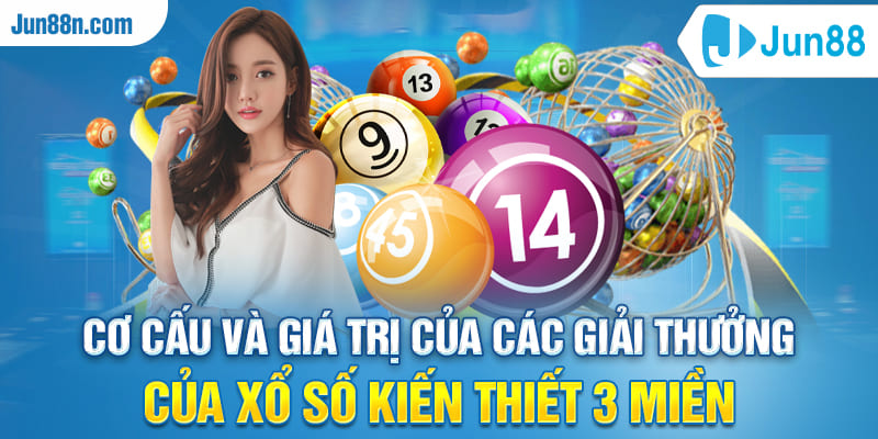 Cơ cấu và giá trị của các giải thưởng của xổ số kiến thiết 3 miền
